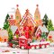Paper Love 3D Christmas Pop Up Card - Festive Gingerbread Village & Train, Perfect for Holiday Greeting - 5" x 7" Cover